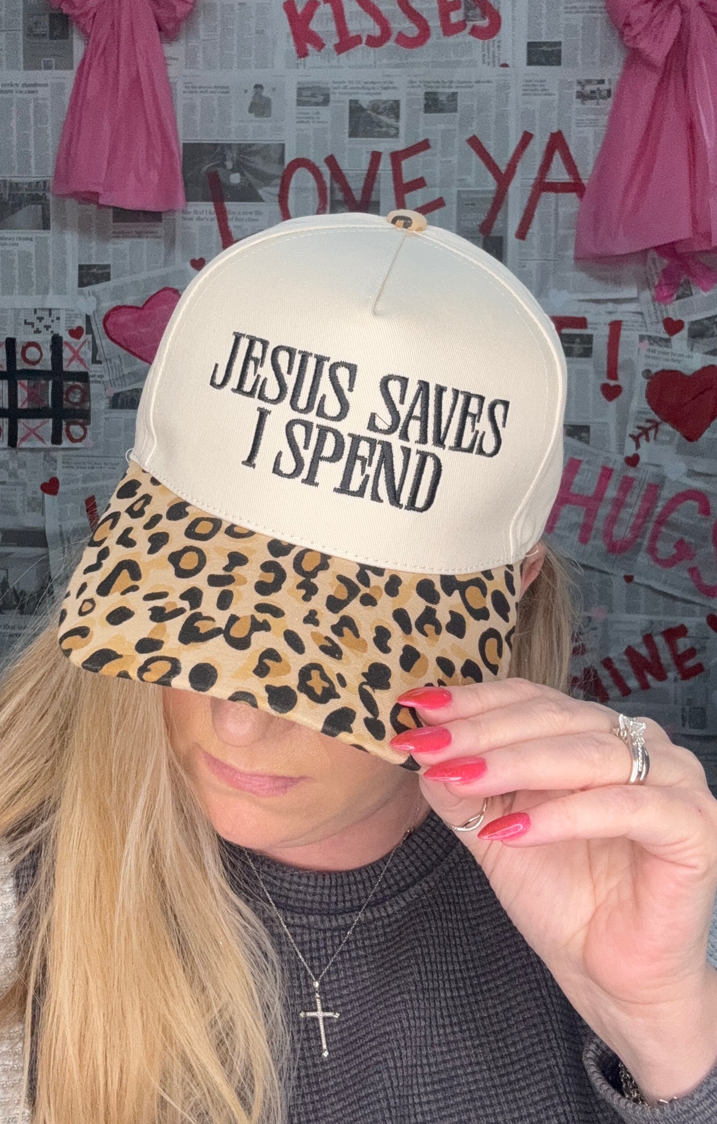 Jesus Saves I Spend Hat