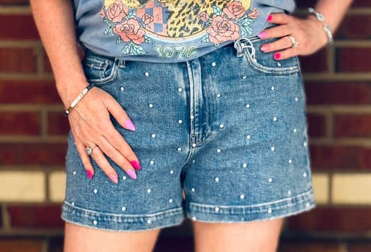 Pretty In Polka Risen Shorts