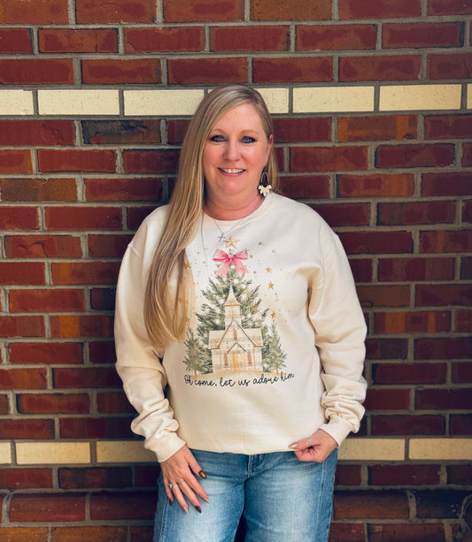 Always Adore Him Sweatshirt