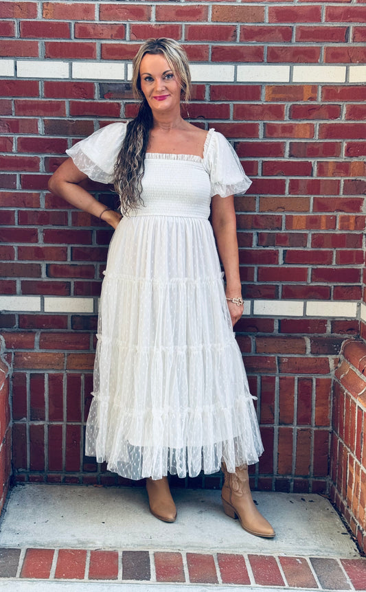 Dreamy In Dots Maxi Dress