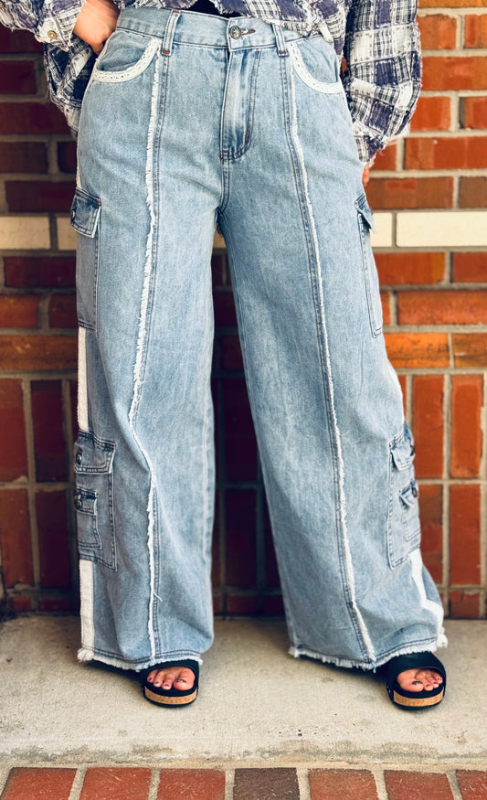 Lace & Ledger Jeans by POL