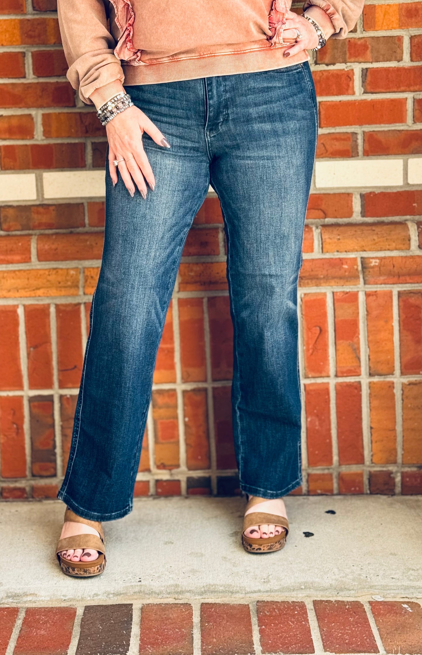 Little Sister Petite Mid-rise Straight Fit Judy Blue jeans