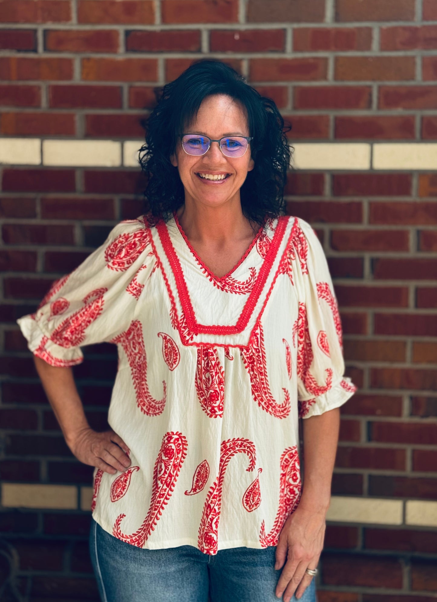 Crimson Daydream Top