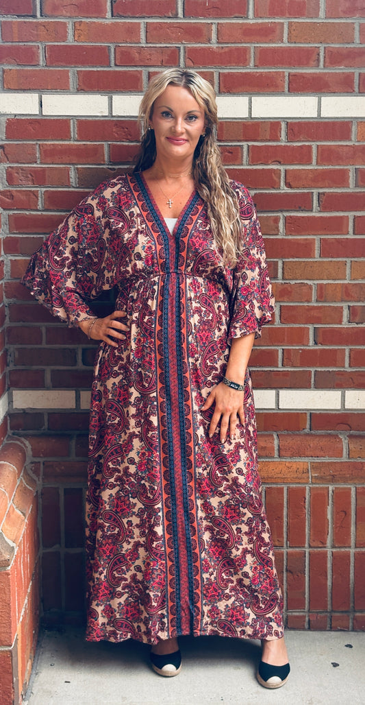 Whispers of Paisley Dress