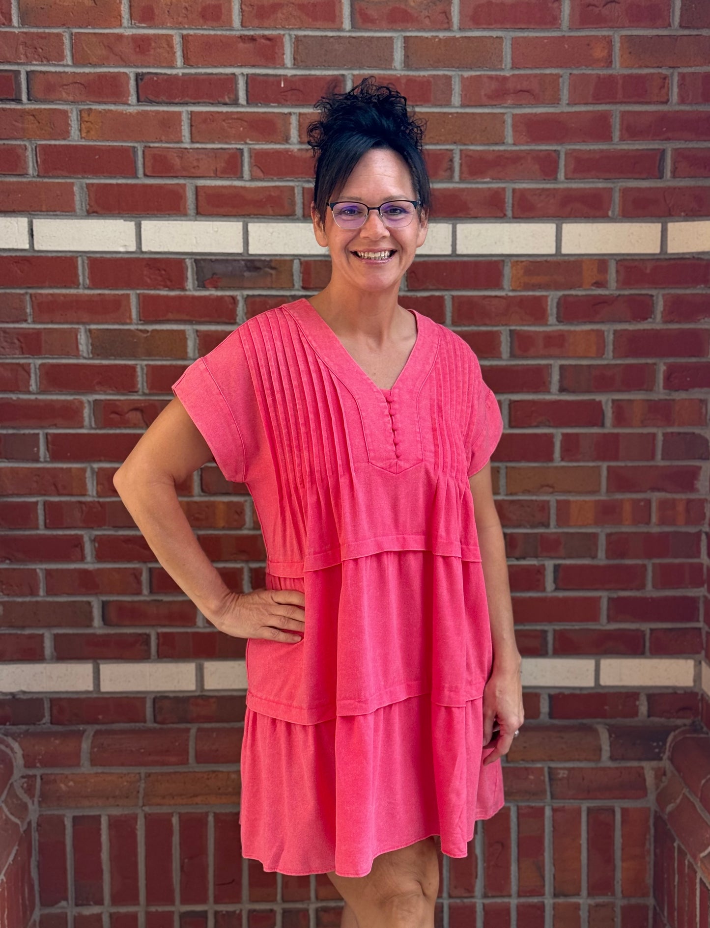 Pink Paradise Tiered Dress