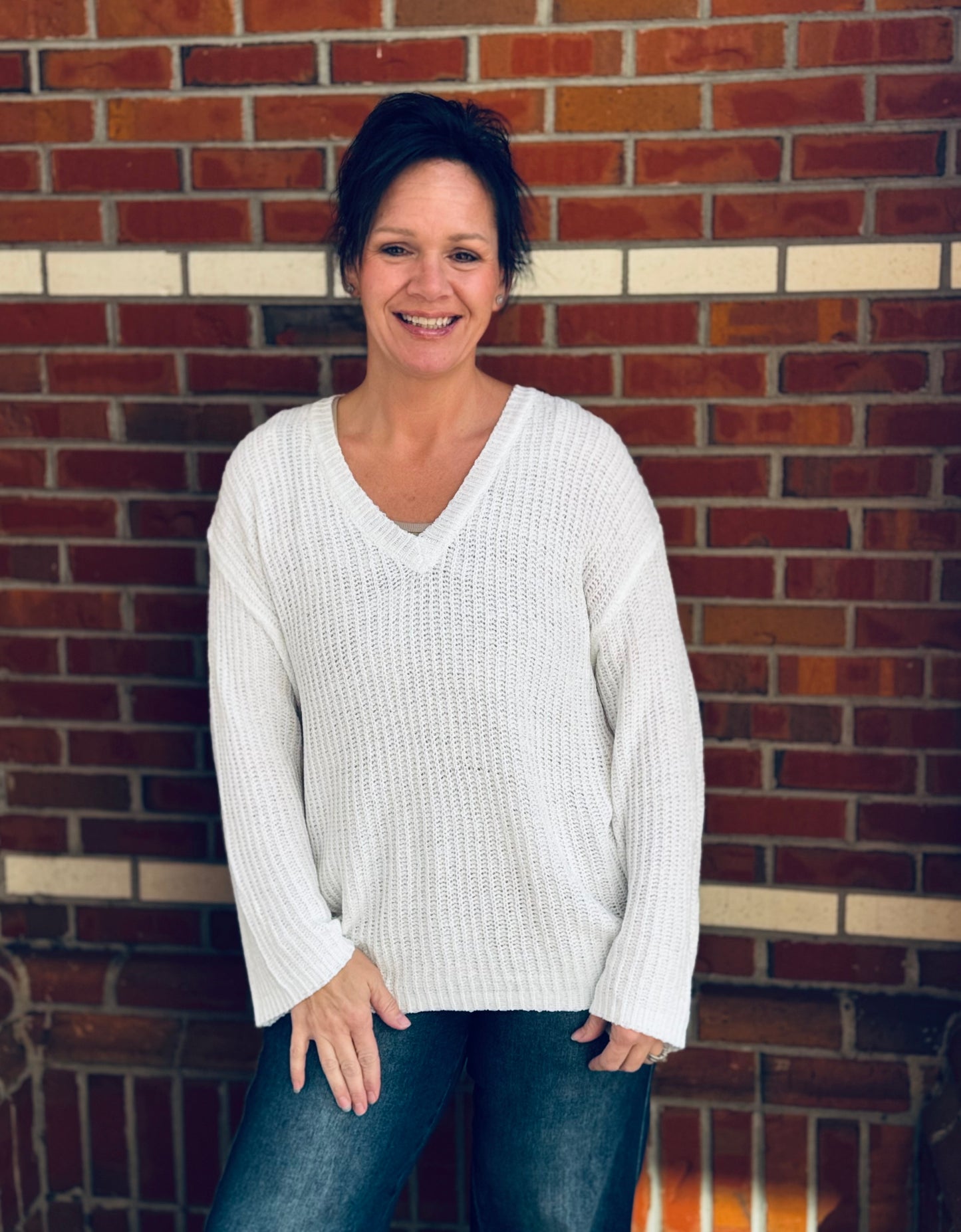 Snowfall Softness V-Neck Sweater