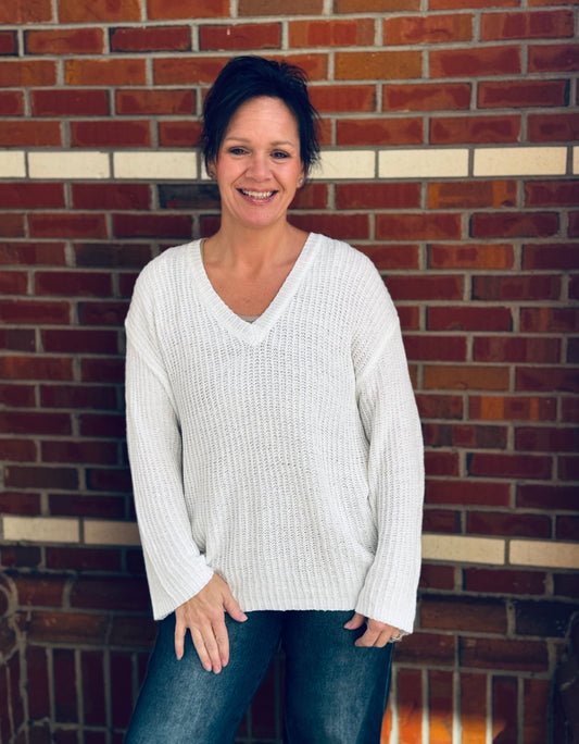 Snowfall Softness V-Neck Sweater