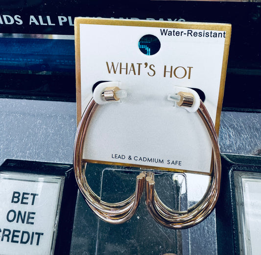 Golden Ring Earrings