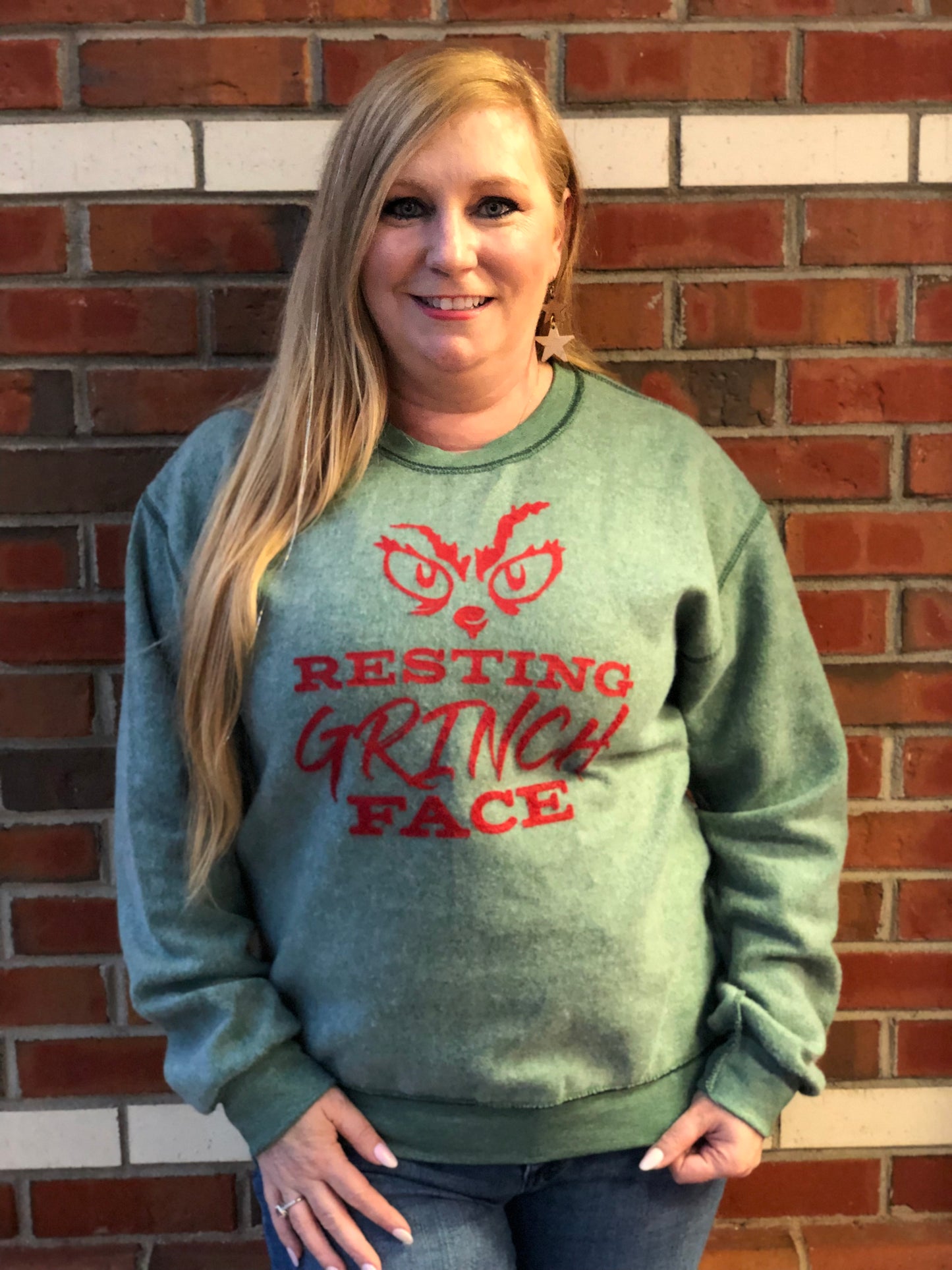 Resting Grinch Face Sweatshirt