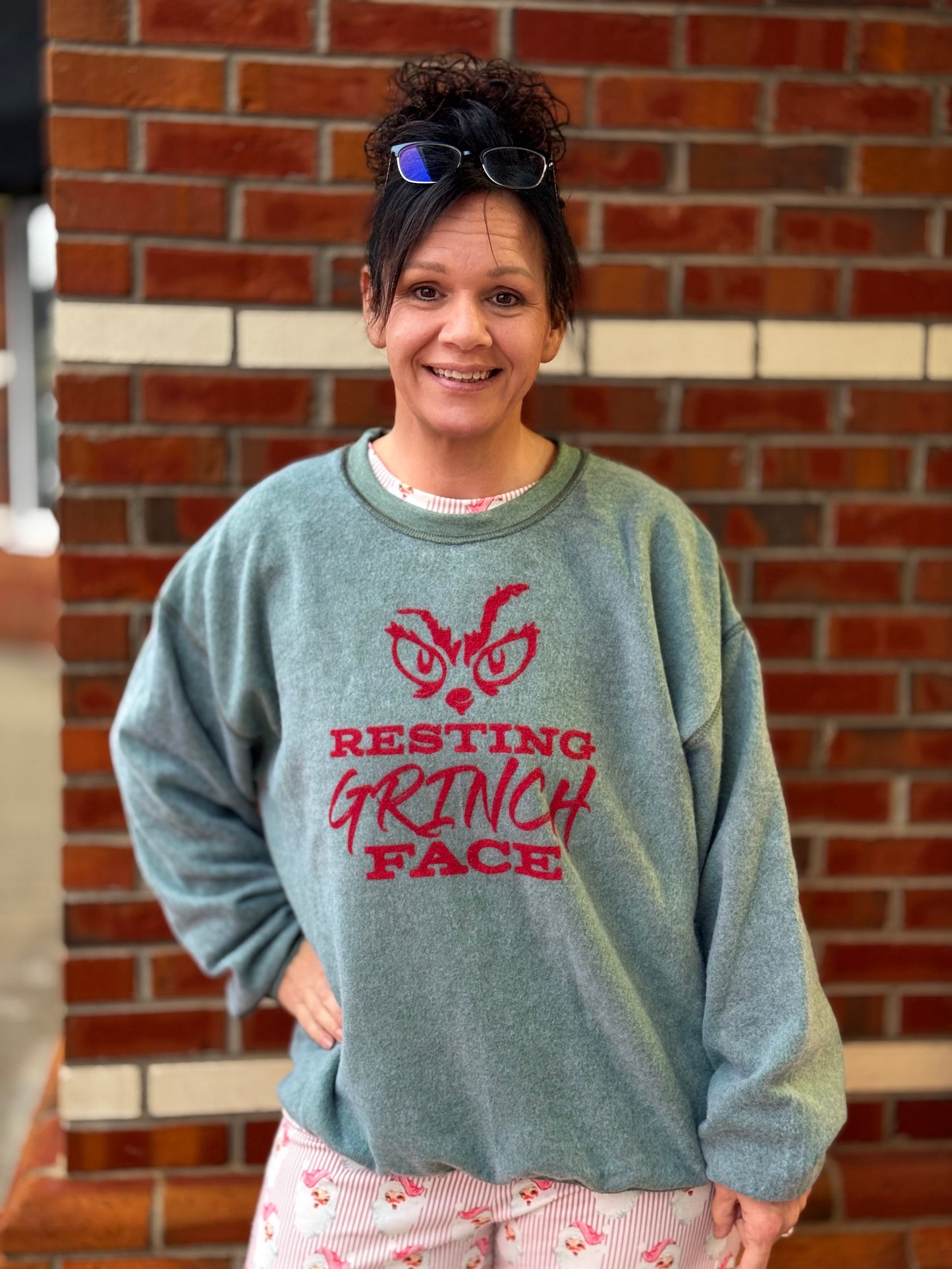 Resting Grinch Face 2 in 1 Sweatshirt