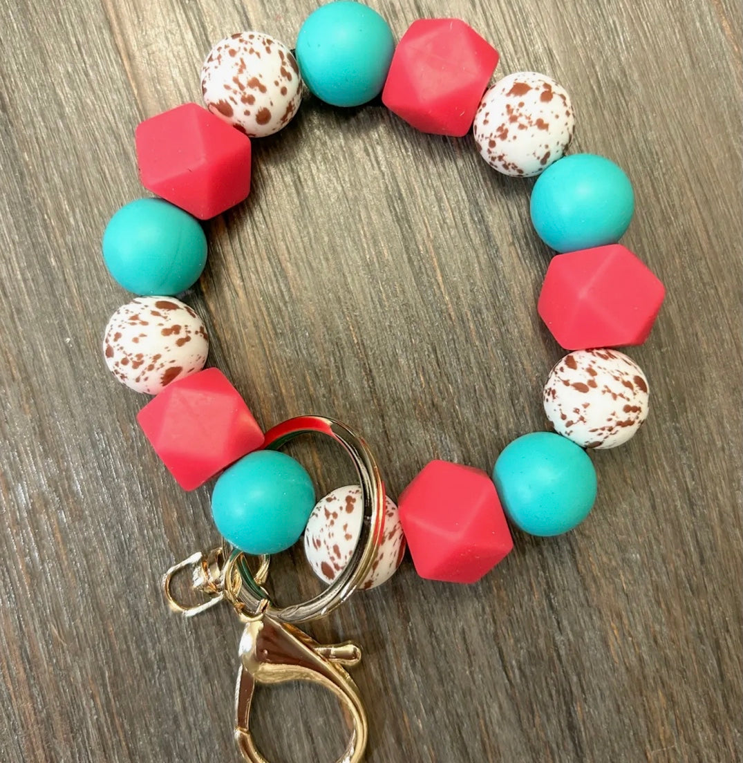 Silicone Bead Keychain