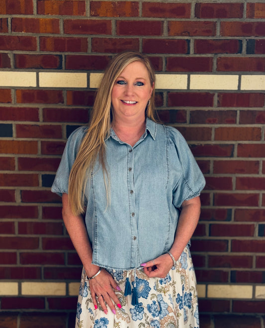 Chambray Days Denim Button Down