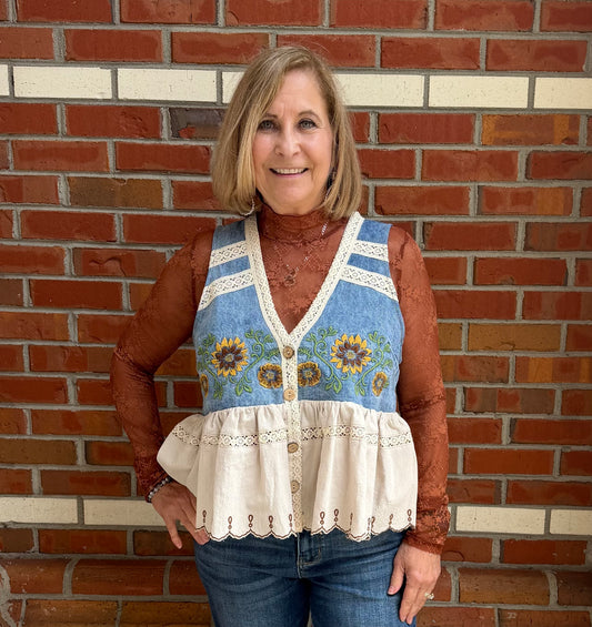 Sunflower Serenade Vest
