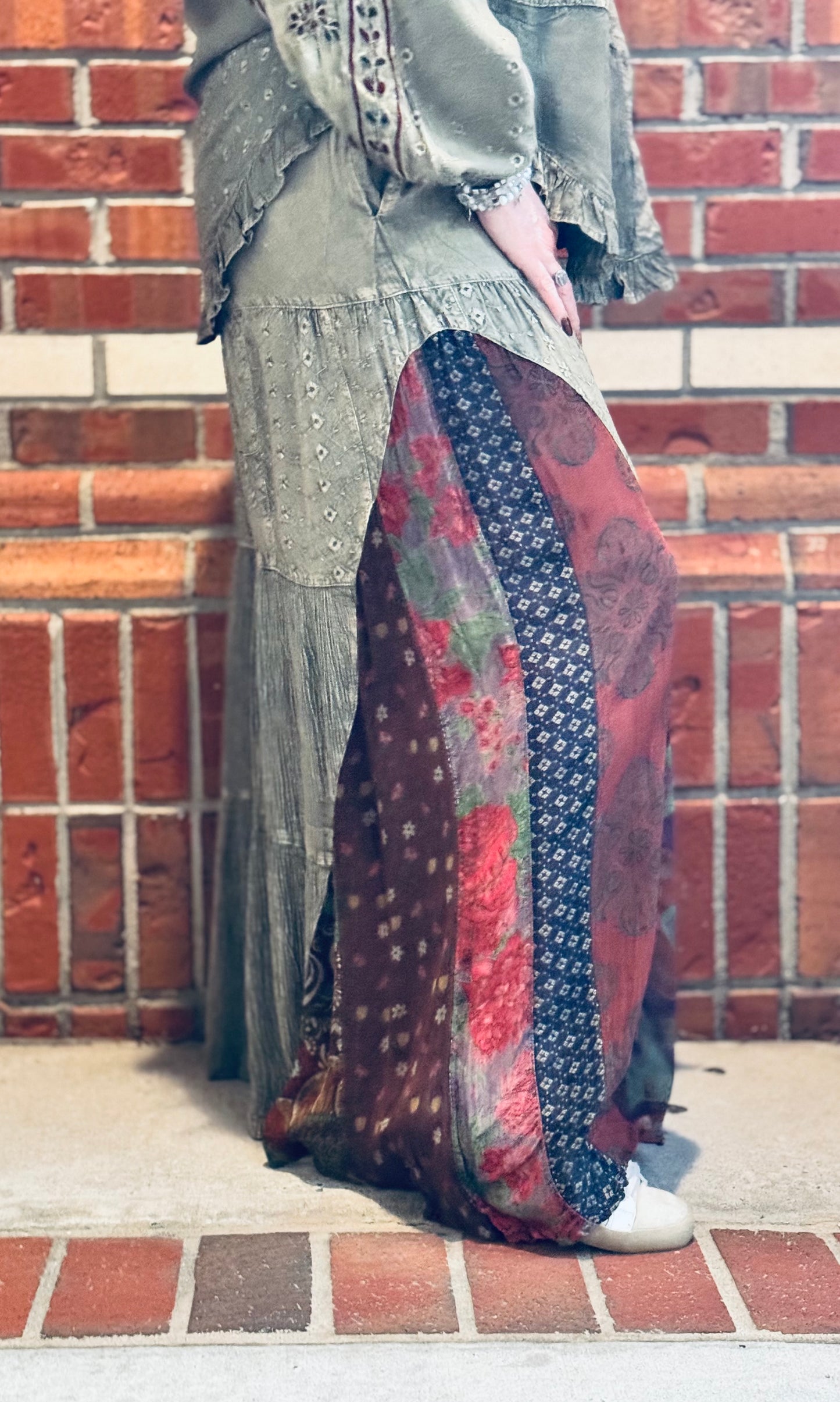 Velvet Stone Pants Tie Pants