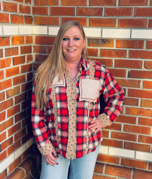 Holiday Spark Button Down