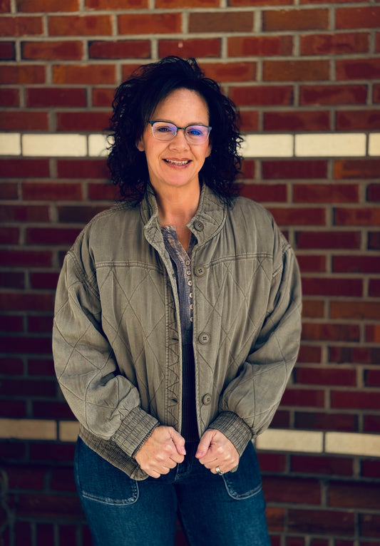 Olive You So Much Quilted Jacket