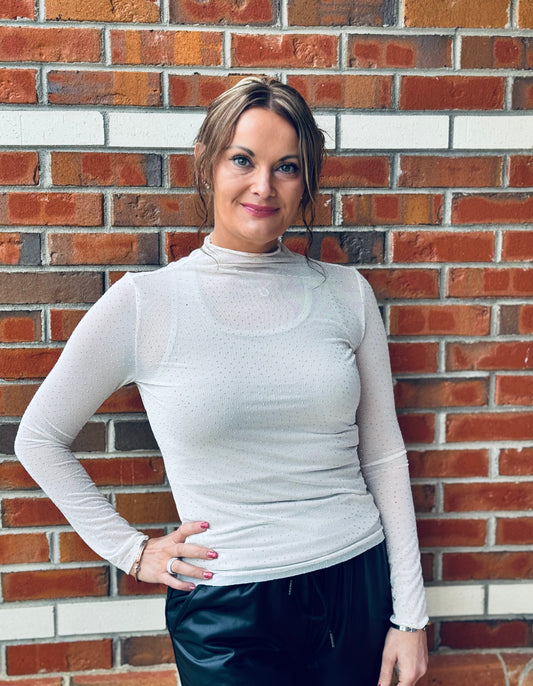 Shimmer & Sheer Top