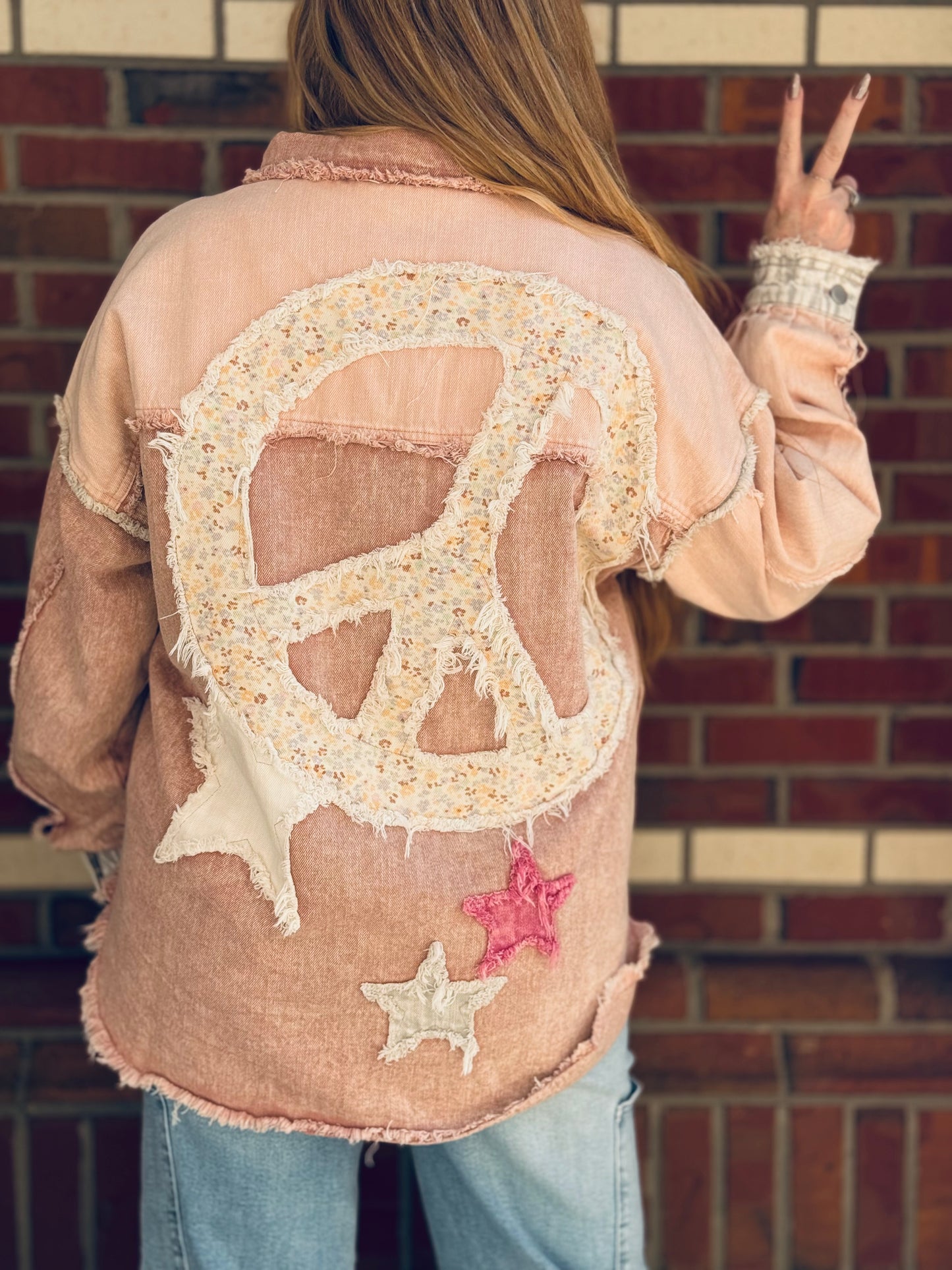 Peace Begins With A Smile Jacket by Oli & Hali