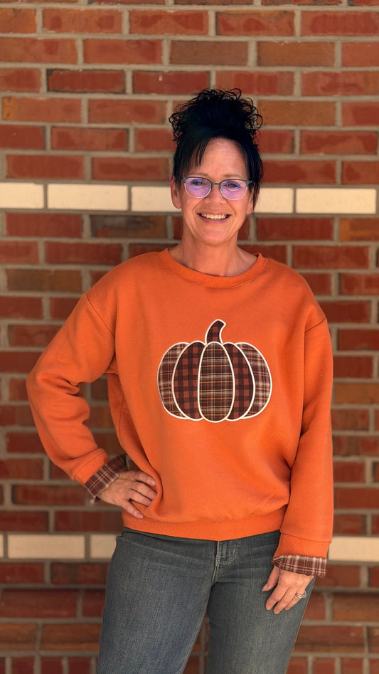 Plaid About Pumpkins Sweatshirt