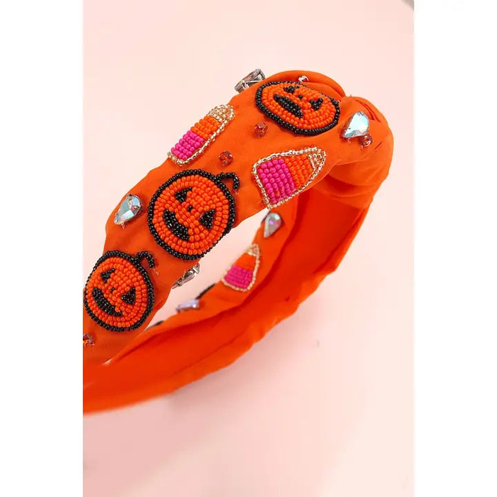 Halloween Beaded Headband