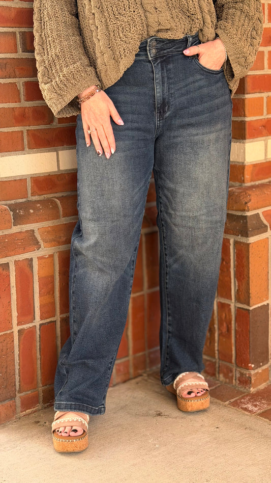Girls Just Wanna Have Fun Judy Blue Barrel Jeans