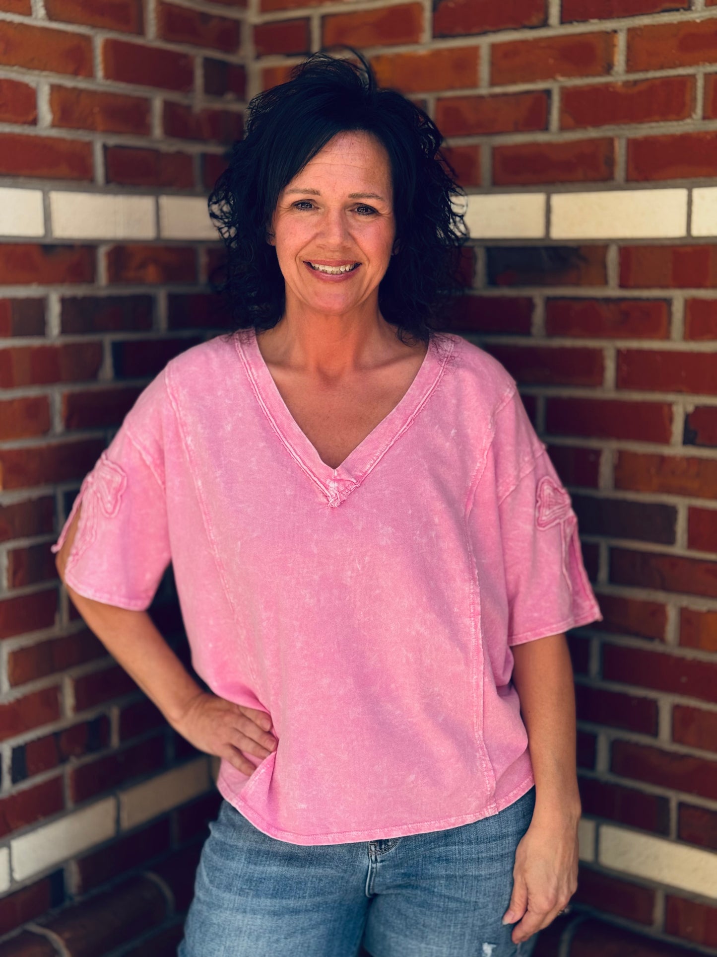 Sweet Like Bubblegum V-Neck