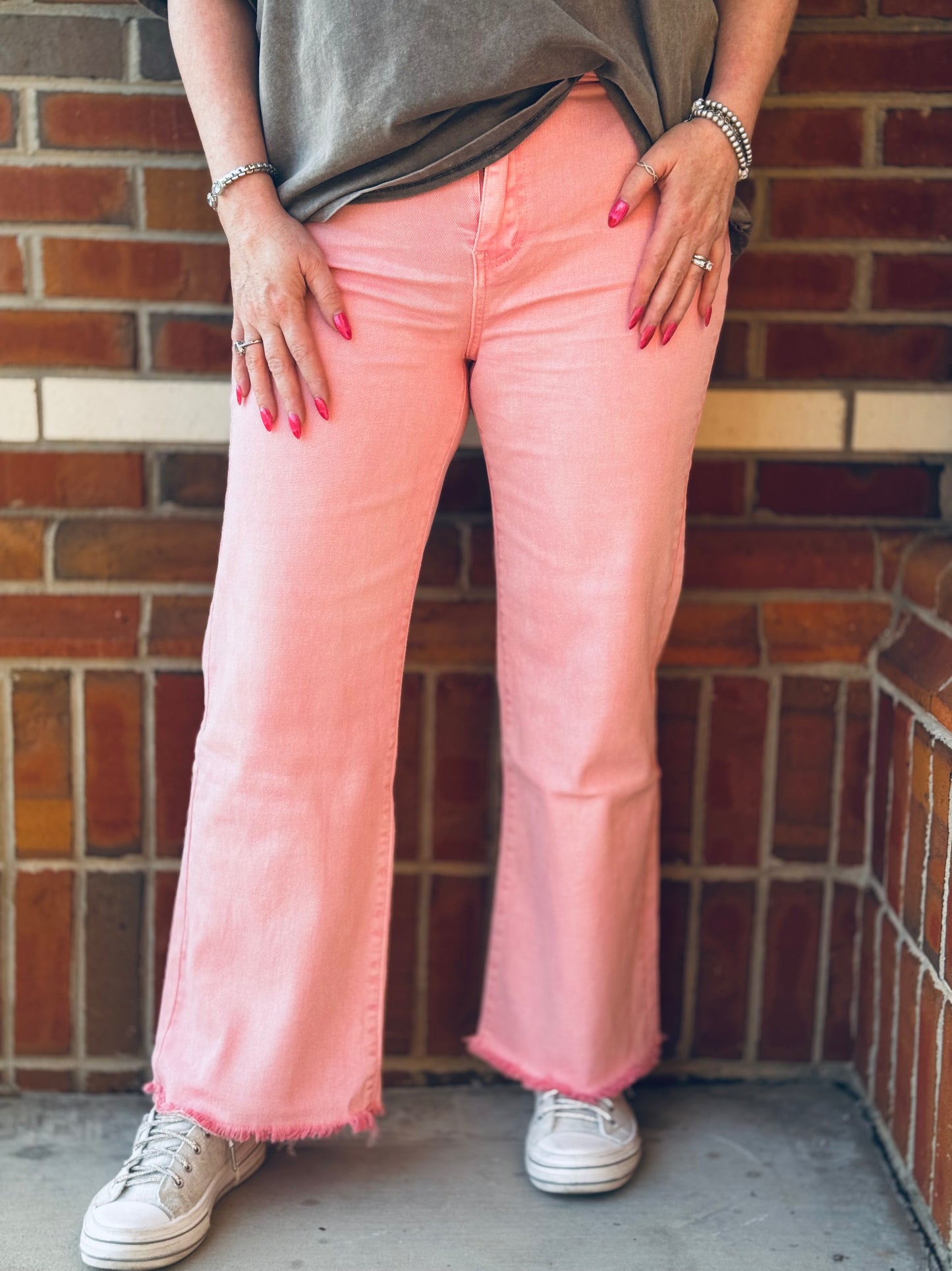 Hall Pass Zenana Wide Leg Crop