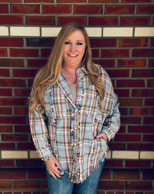 Blue Skies & Easy Vibes Shacket