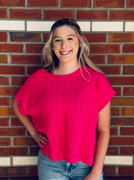 Flirty In Pink Sweater