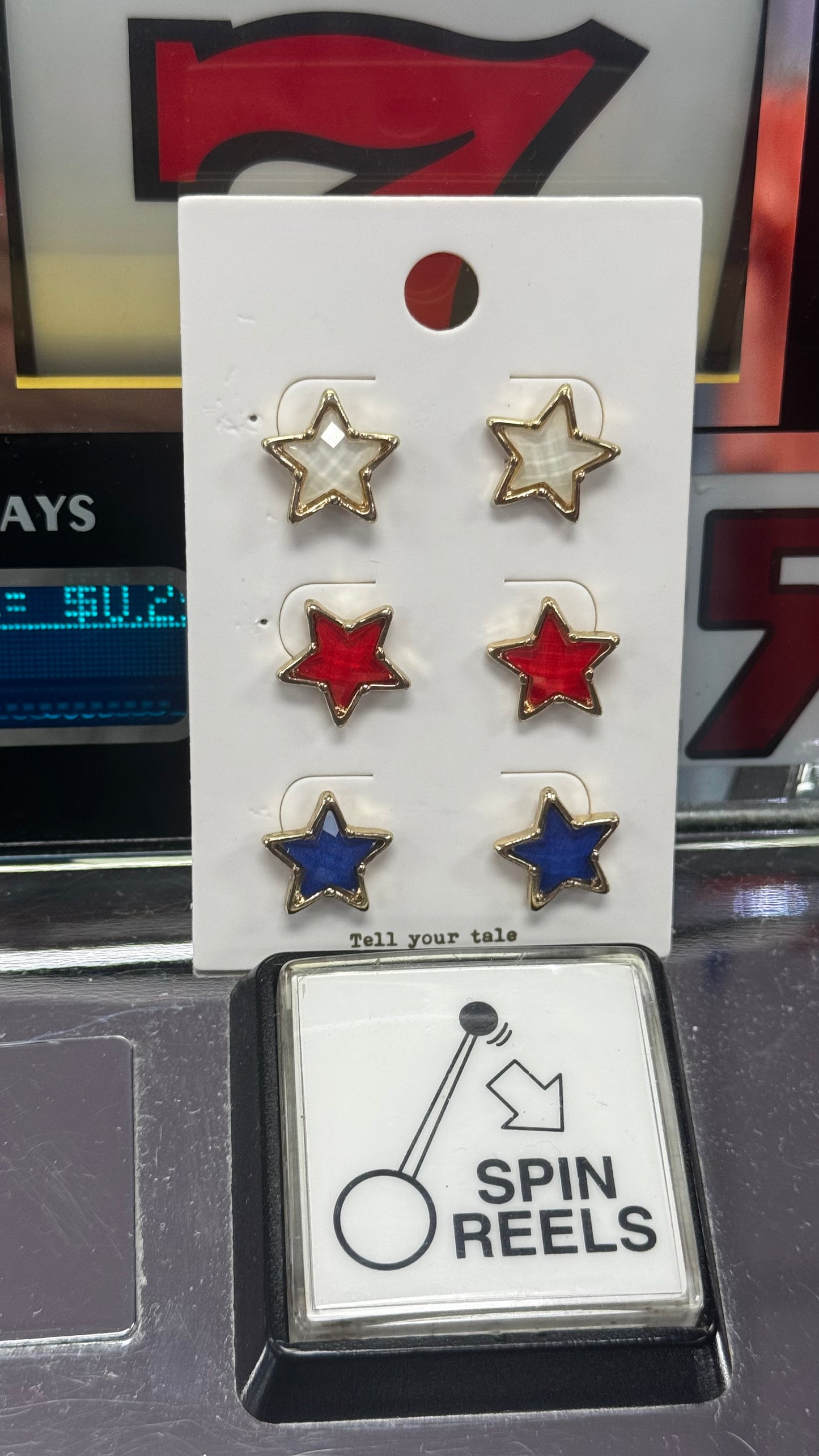 Stars & Stripes Sparkle Stud Trio Set