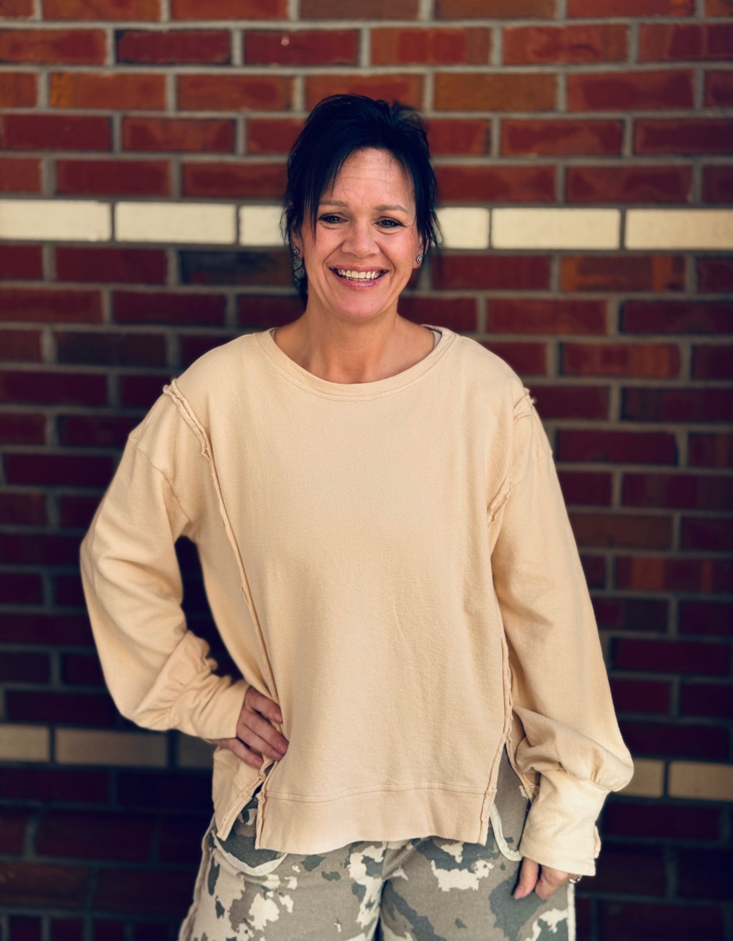 Desert Glow Cozy Knit Top