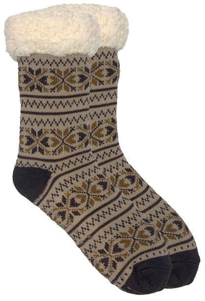 Sherpa Lined Slipper Socks 2 Pack