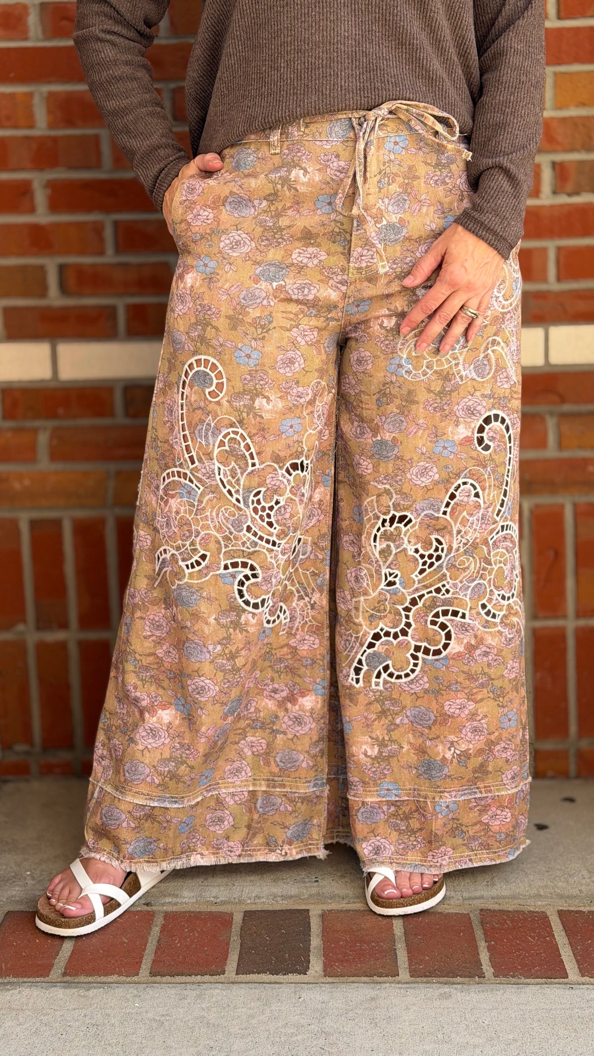 Vintage Wildflower Pants by POL