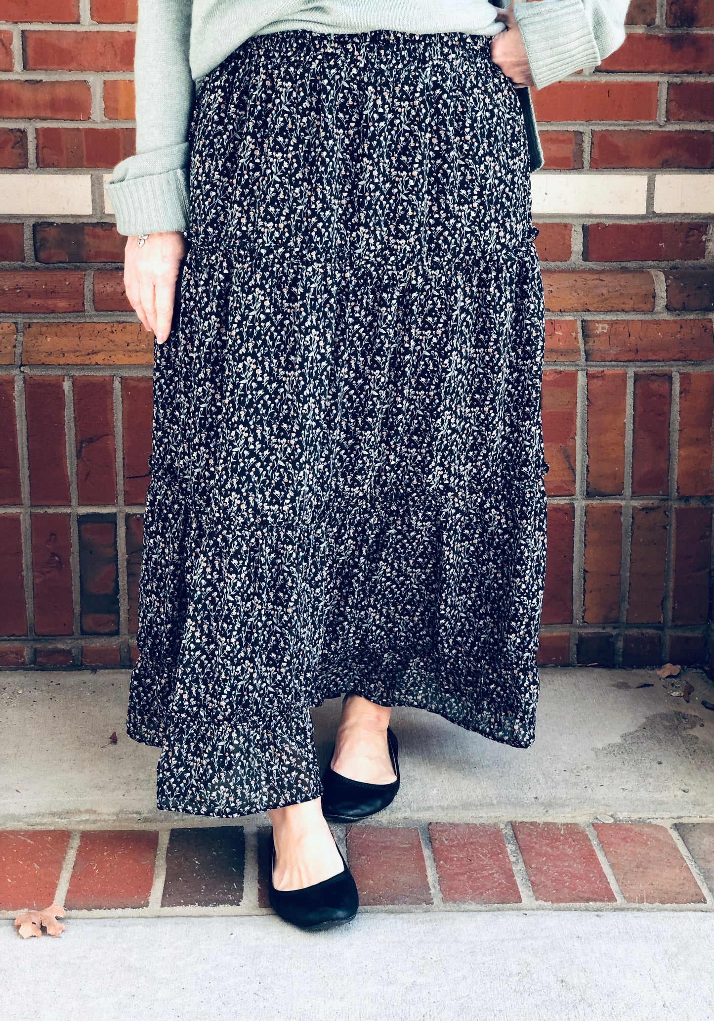 Autumn Breeze  Midi Skirt