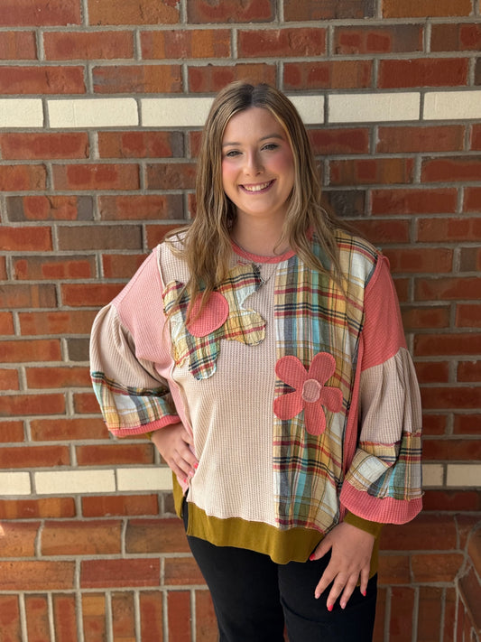 Coral Bloom Top