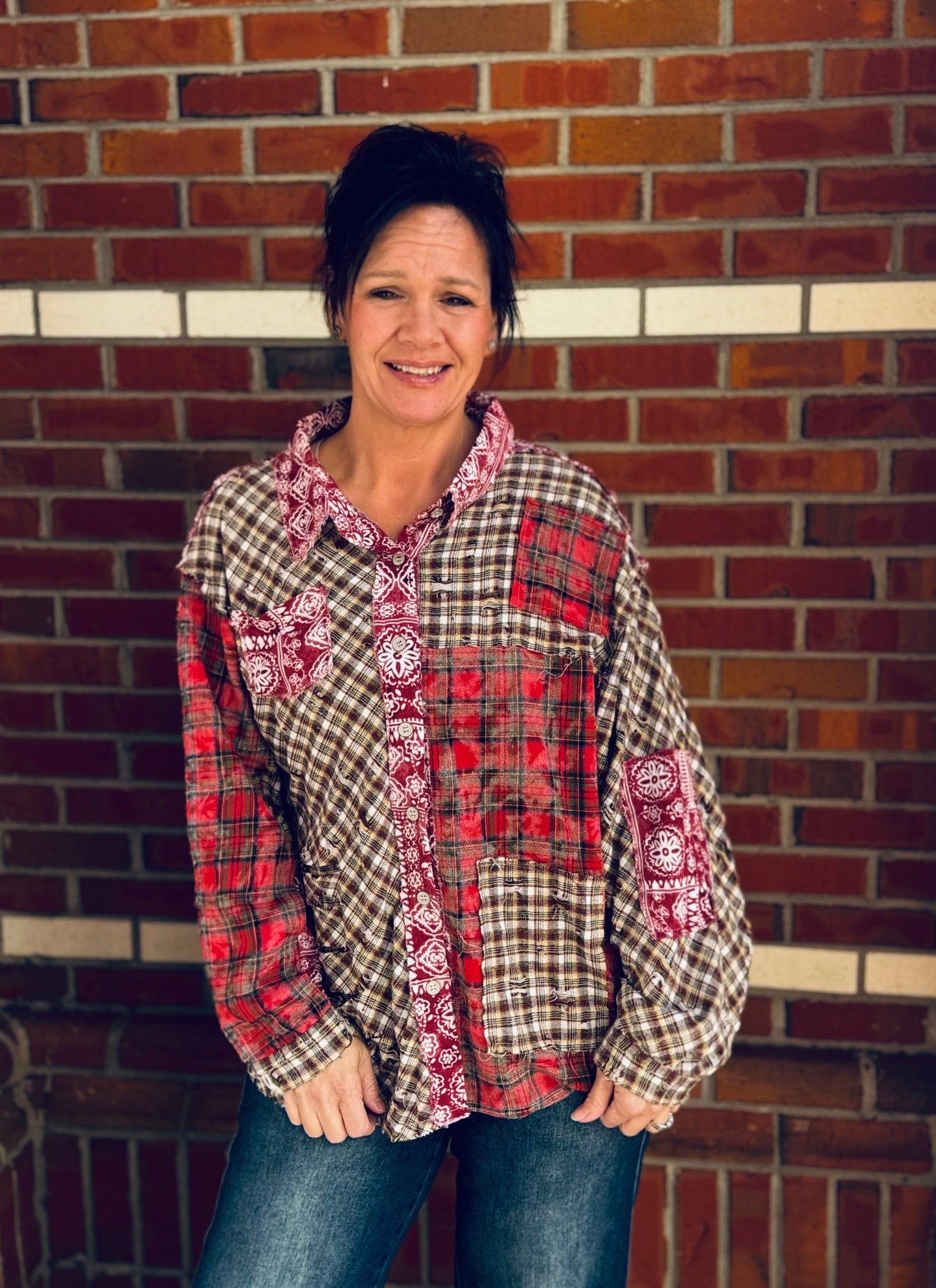Seasonal Charm Button Down