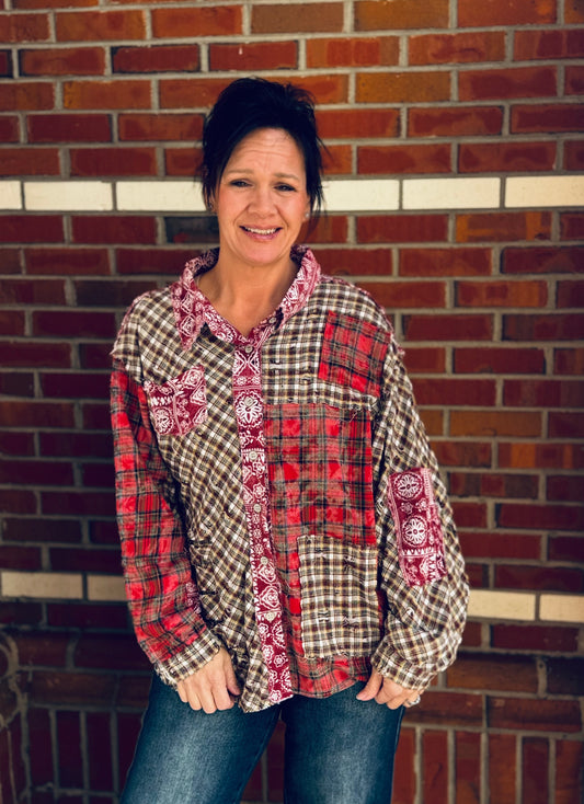Seasonal Charm Button Down