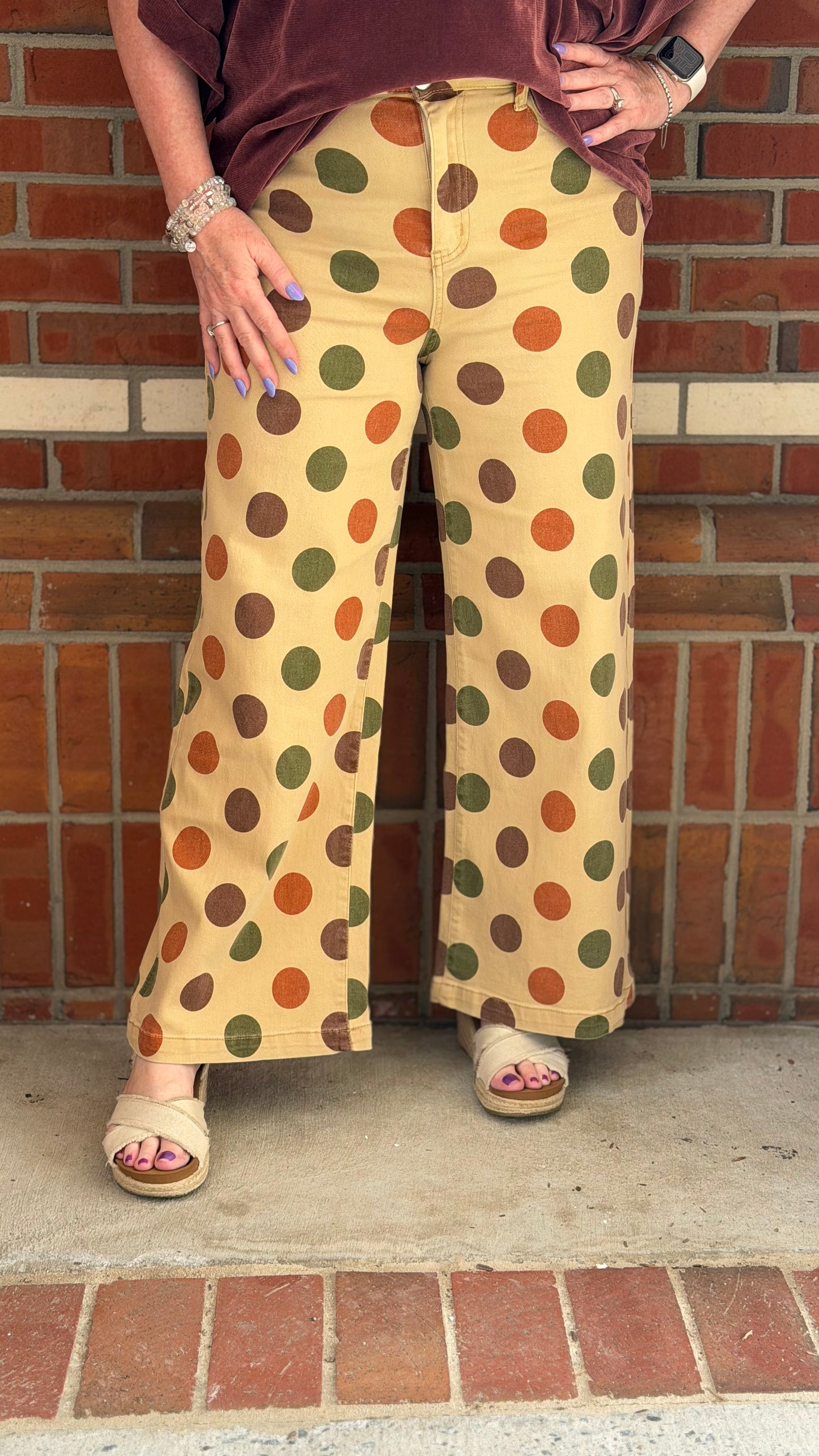 SUE’S FAVORITE SOFT STRETCH POLKA DOT PANTS