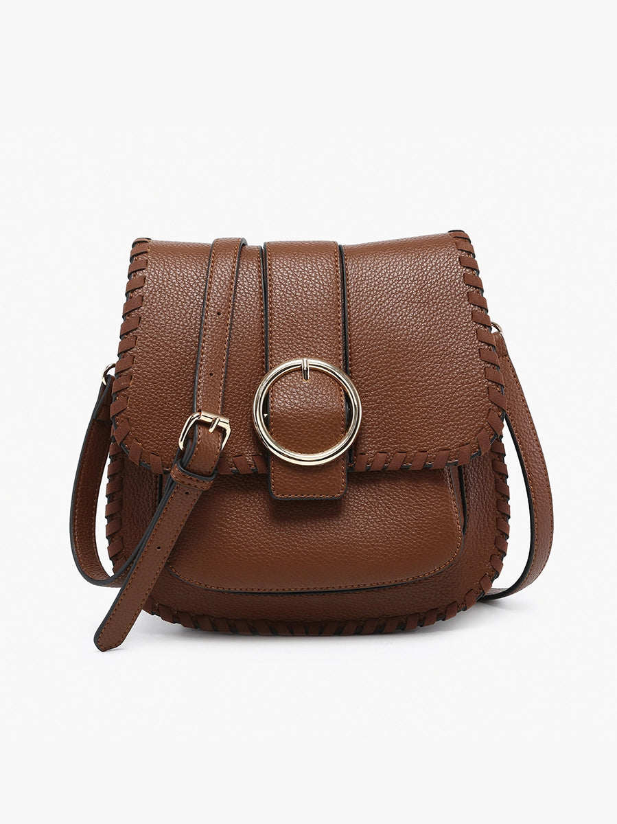 Sandra Buckle Flapover Crossbody