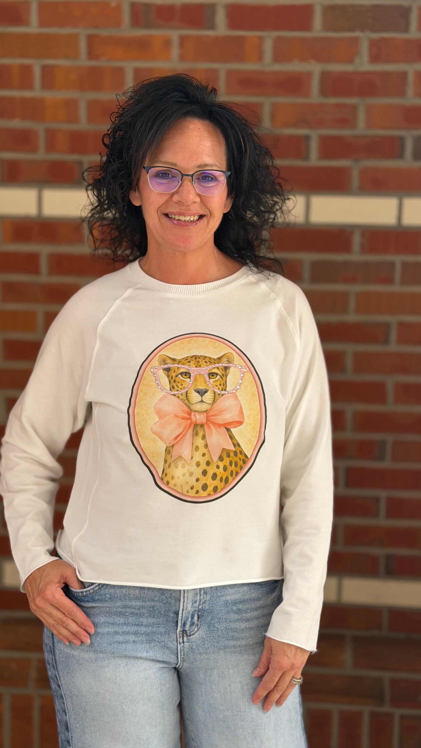 PRETTY IN PINK CHEETAH TOP