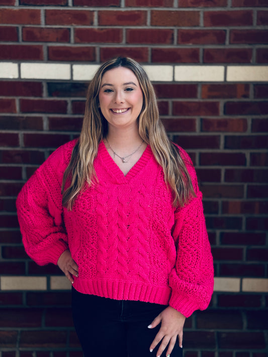 Pretty In Pink Sweater
