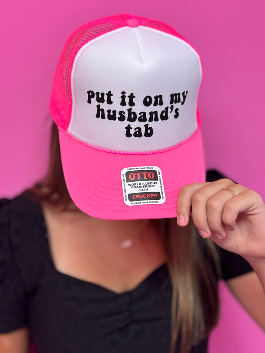 Husband's Tab Trucker Hat