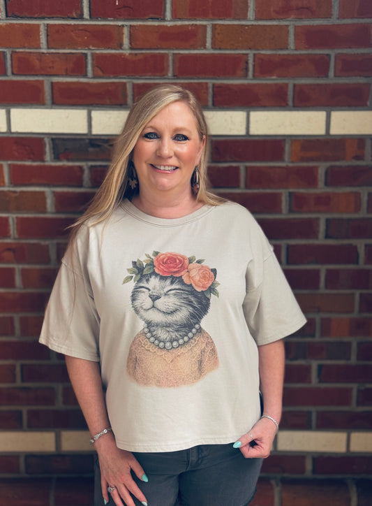 Queen of Purrs Top