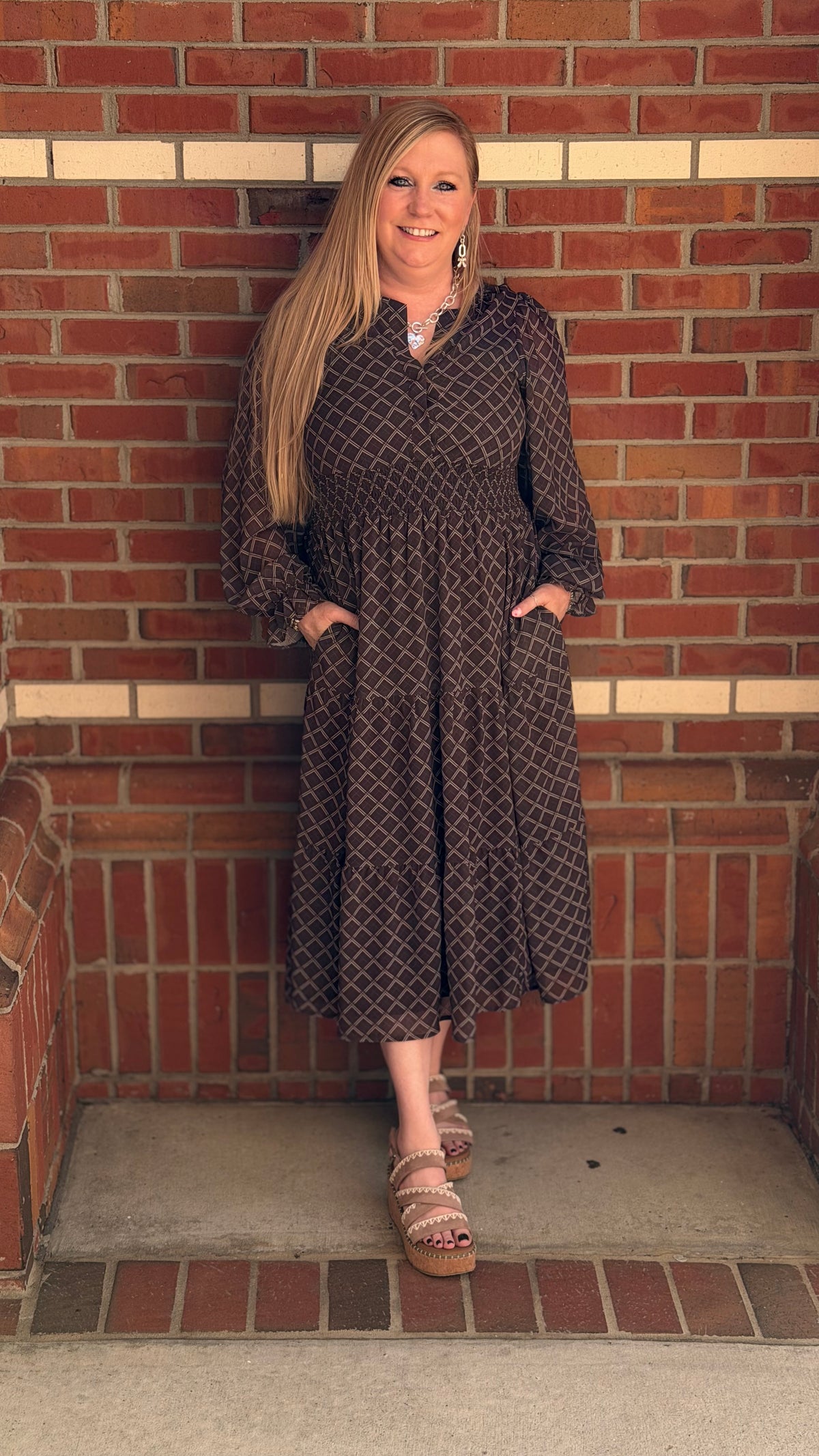 Autumn Romance Midi Dress