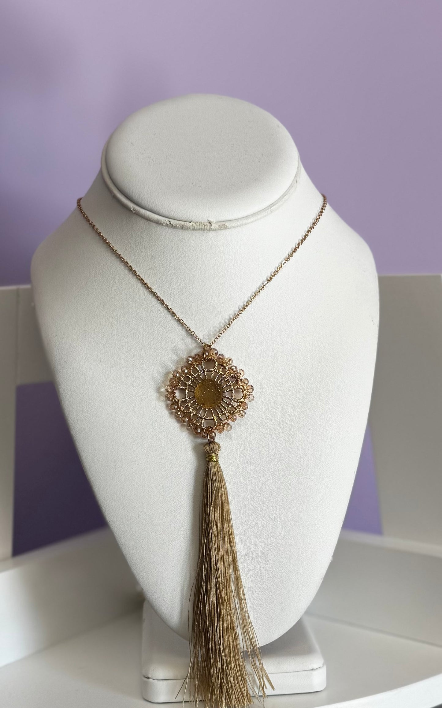 Boho Glam Tassel Necklace