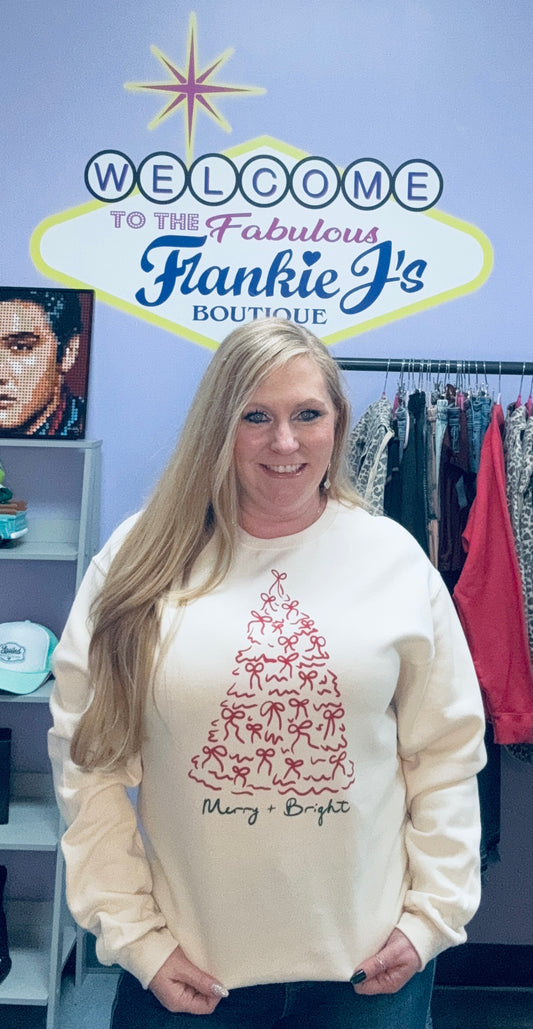 Merry Bow Bright Sweatshirt