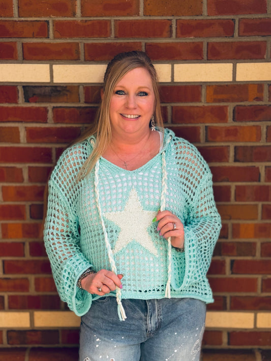 Sea Star V-Neck Hoodie