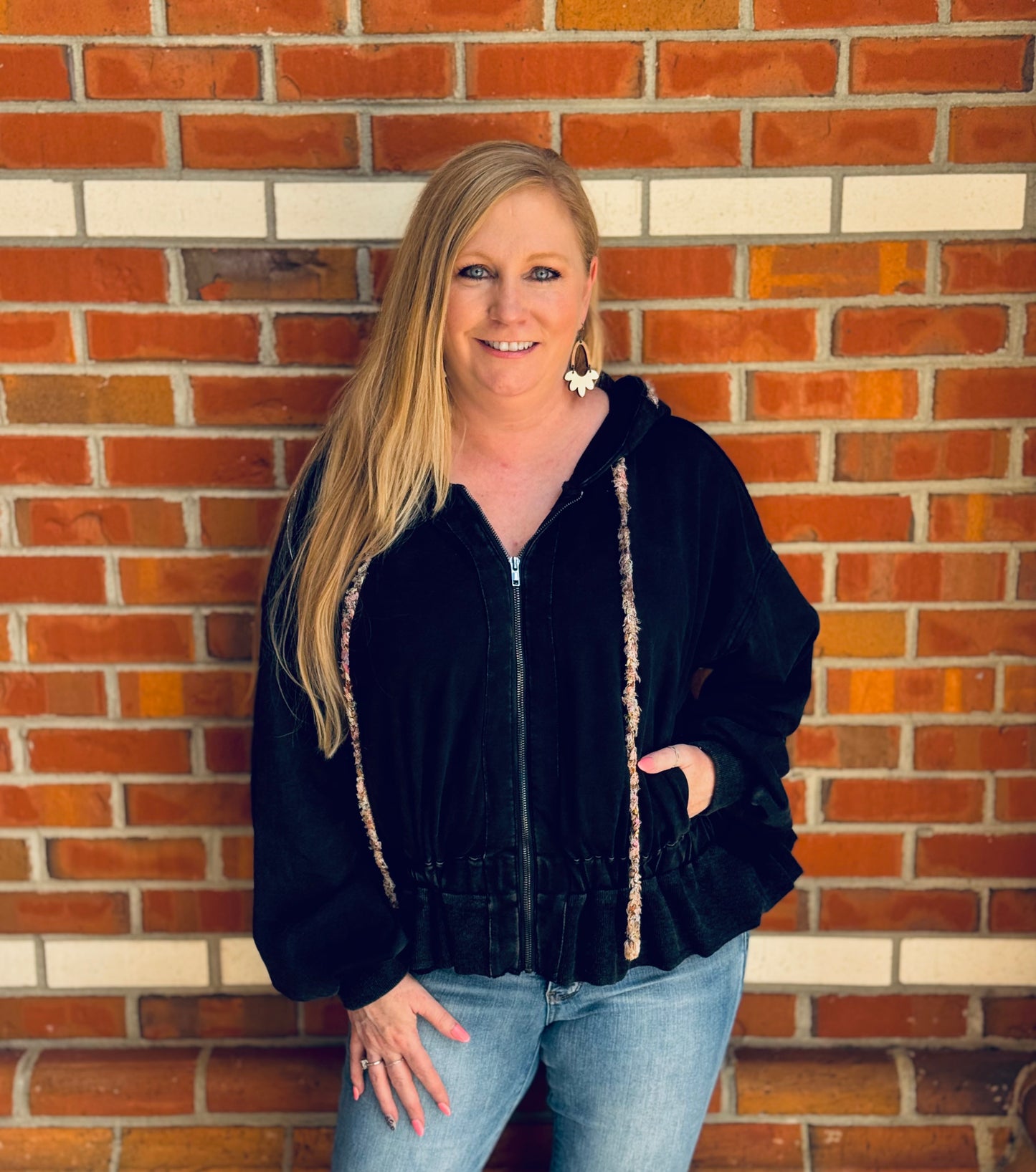 Midnight Edge Zip Up Hoodie