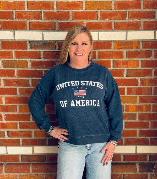 Star Spangled Sister Top