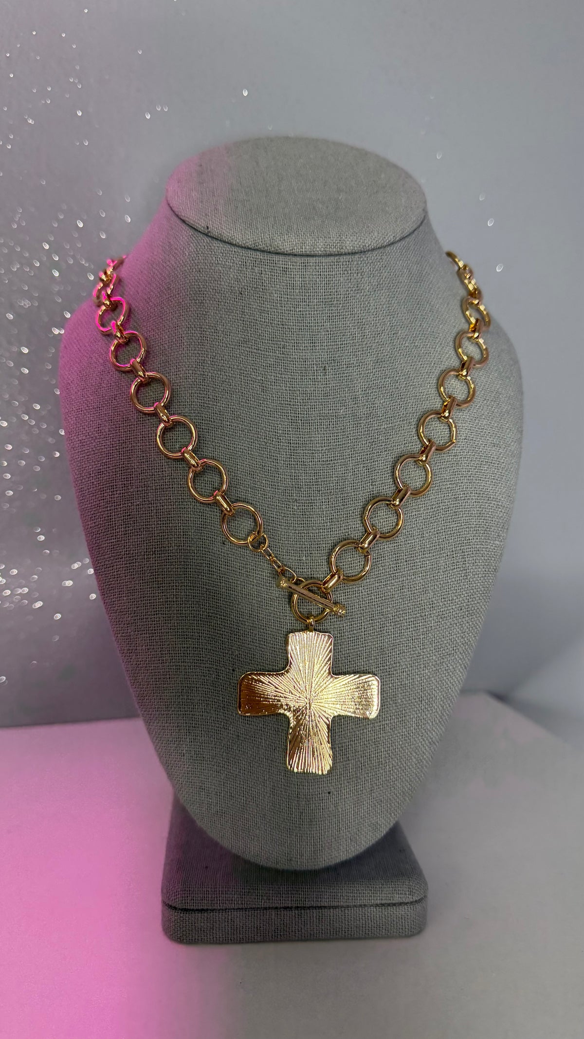 BOLD & BLESSED TOGGLE NECKLACE